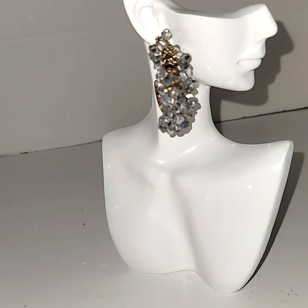 Rhinestone Hoops - Picture 2 of 3